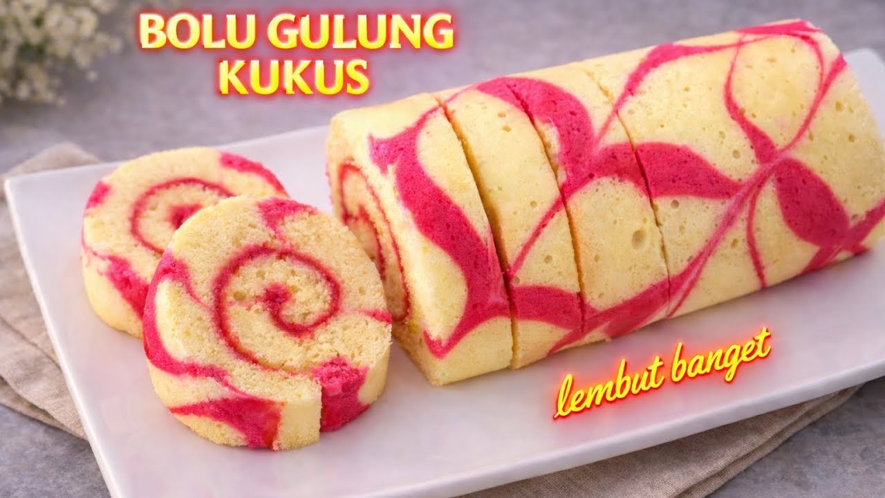 Resep Bolu Gulung super Gampang, Anti Gagal hasilnya lembut banget ⁉️ #bolu2telur #cooking #cake 
