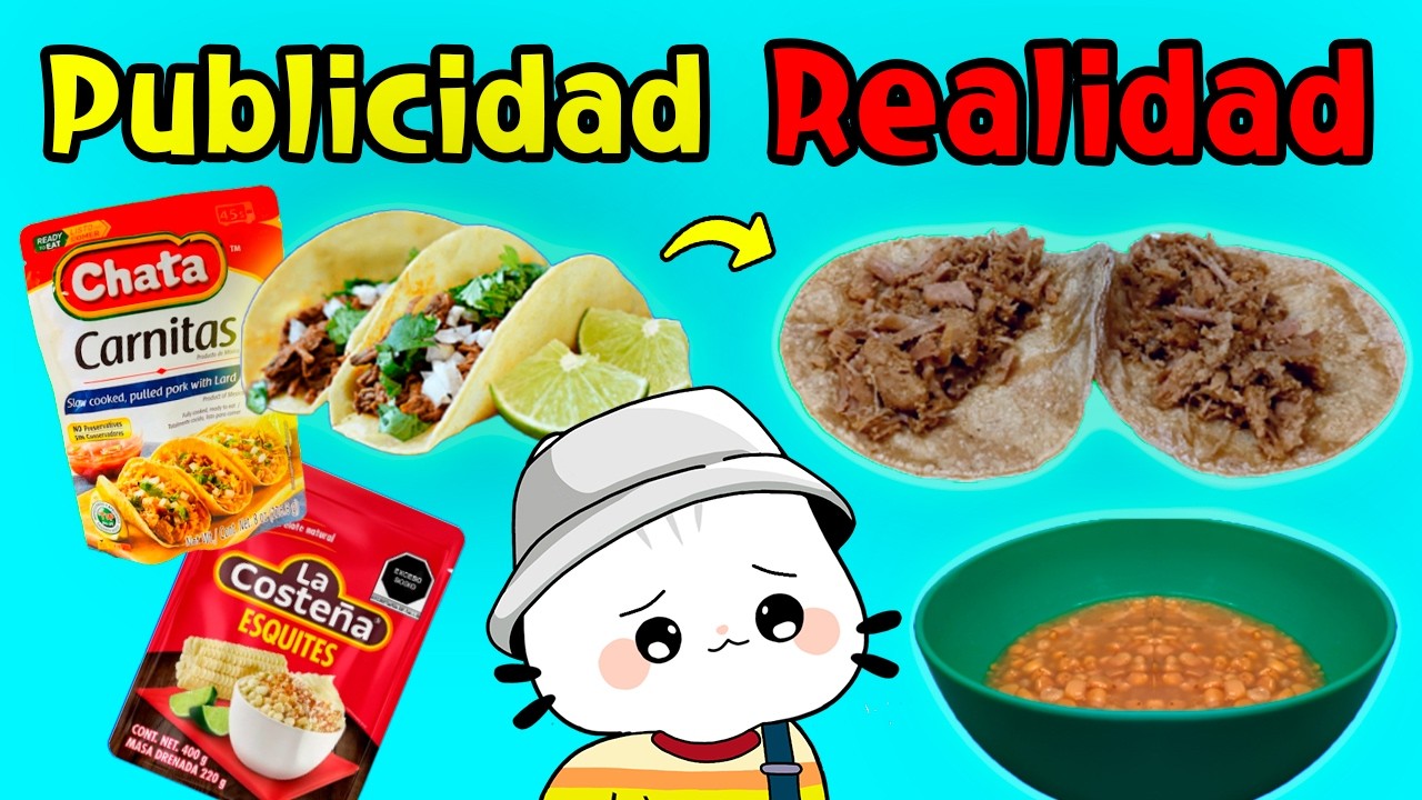 Publicidad vs Realidad: Comida del supermercado 2