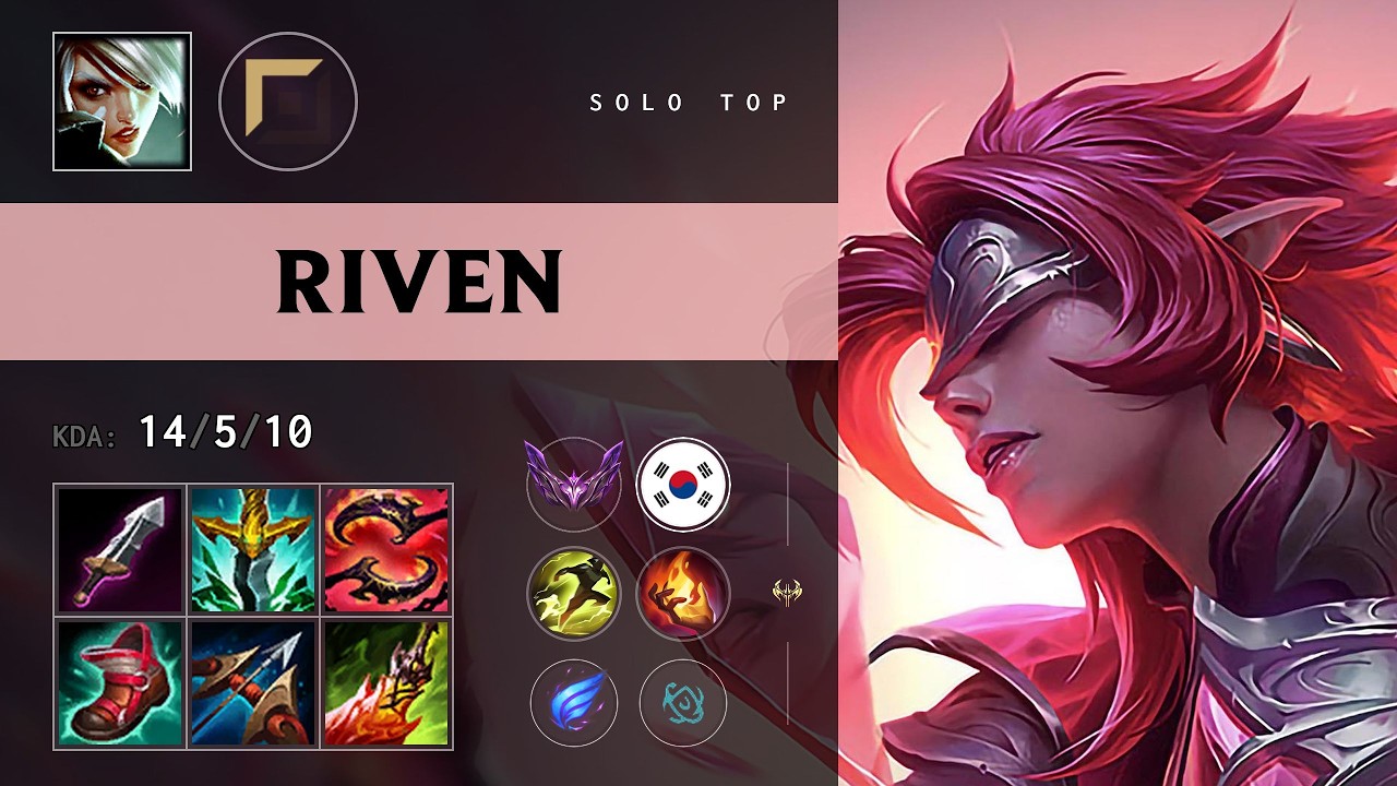 Riven Top vs Yone - KR Master Patch 26.13