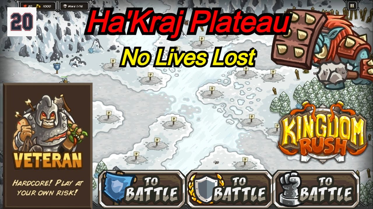 Kingdom Rush / Ha'Kraj Plateau ( Veteran ) - All Modes / Gameplay Walkthrough