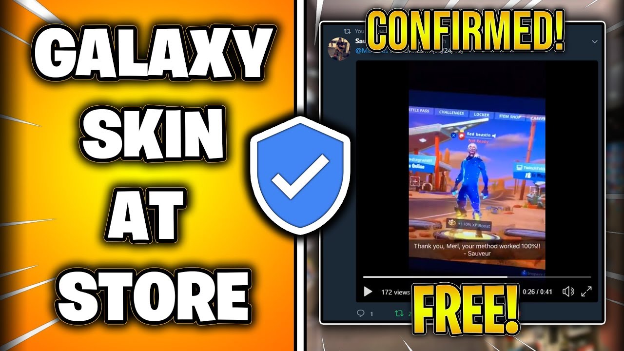 You CAN GET GALAXY SKIN at STORES For FREE! (Confirmed WORKING) *My Experience*