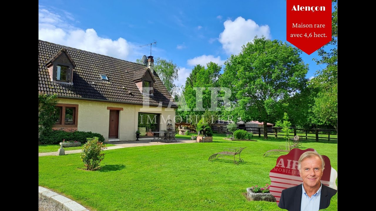 Maison rare à la vente à Alençon avec 4,6 hectares | Lair Immobilier
