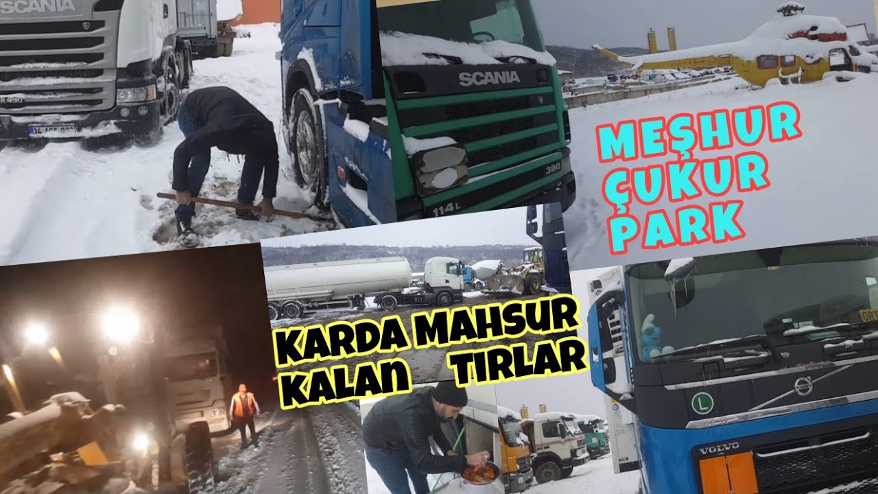 TIRLAR YOĞUN KARDA MAHSUR KALDI / MEŞHUR ÇUKUR PARK SIRBİSTAN