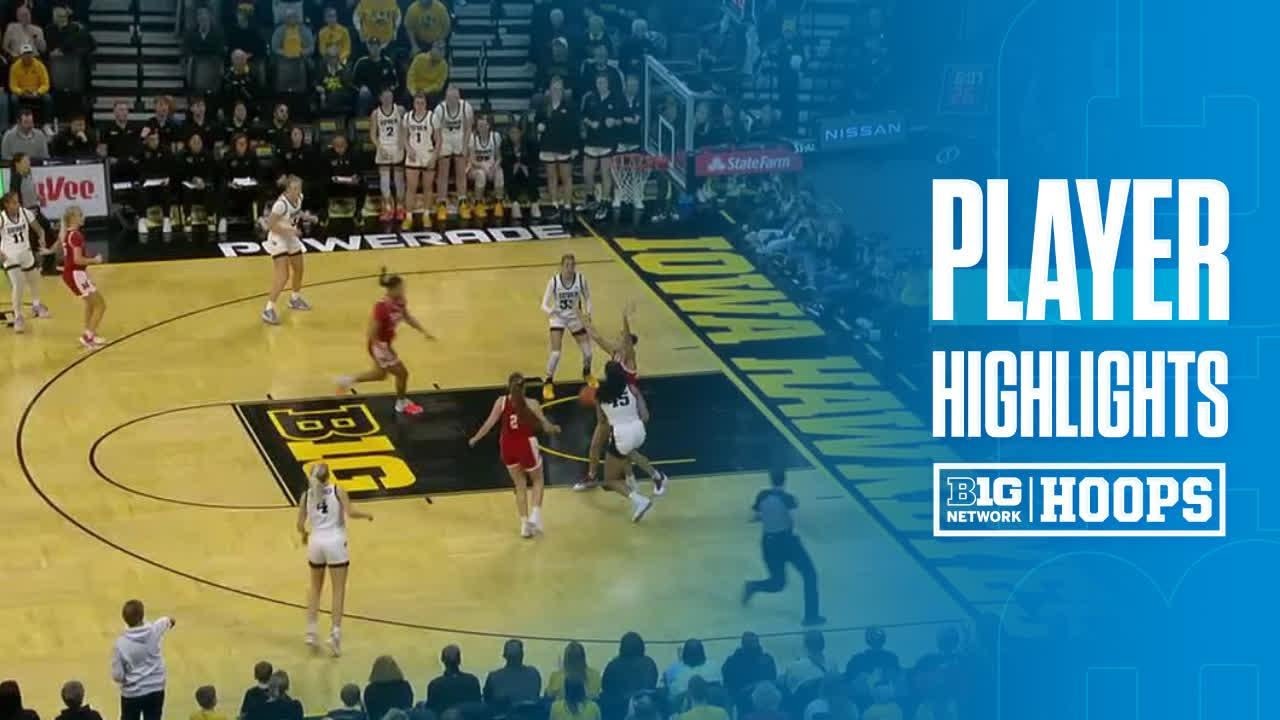 Hannah Stuelke Highlights vs. Nebraska | Iowa Women's Basketball | 01/16/2025