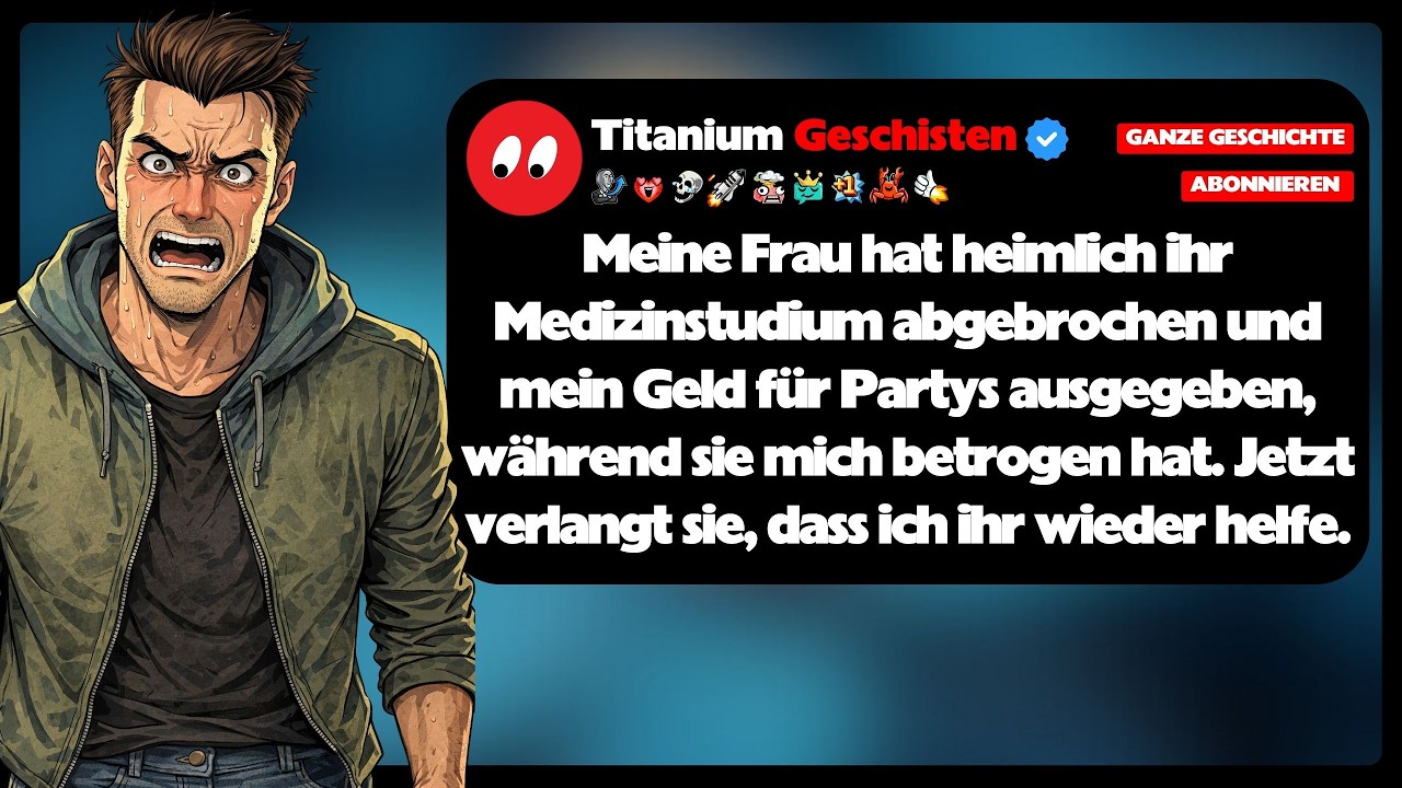 [GANZE GESCHICHTE] Meine Frau hat heimlich ihr Medizinstudium abgebrochen und mein Geld f&uuml;r Partys..