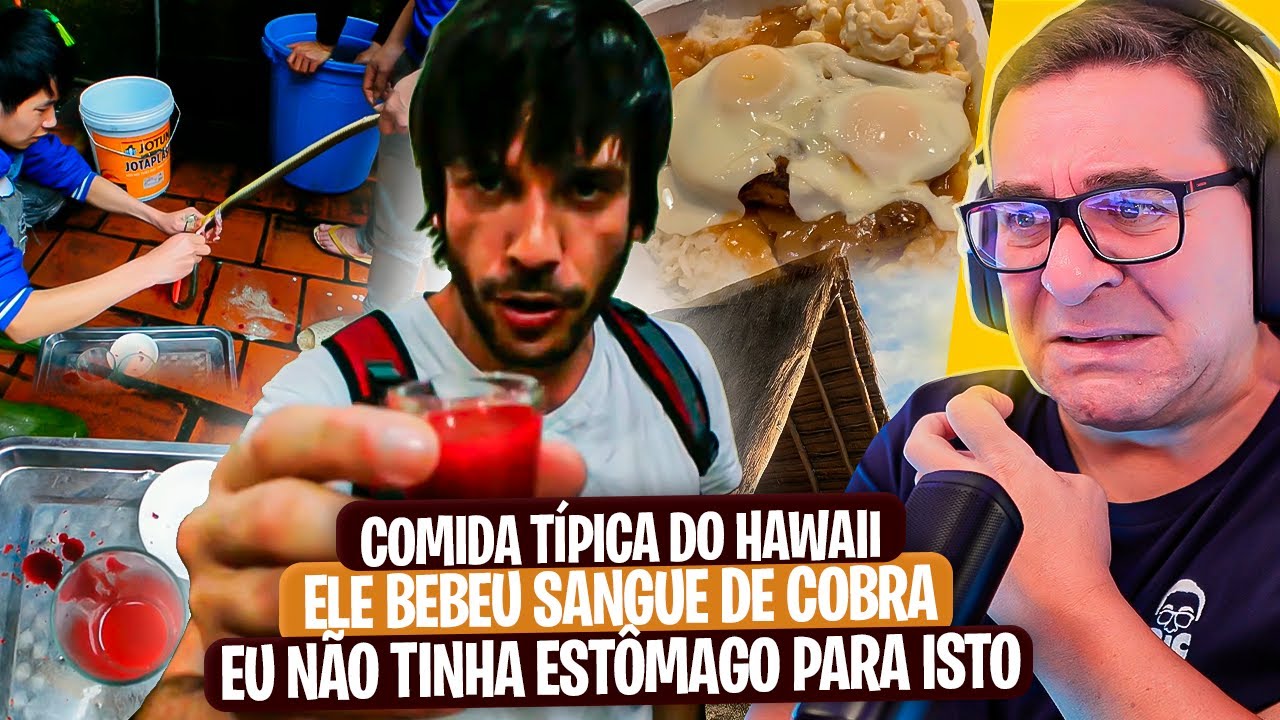 RIC REAGE A MOCHILEIRO NO HAWAII E A BEBER SANGUE DE COBRA