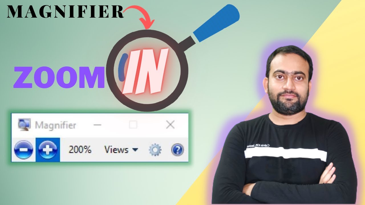 How to Use Windows 10 Magnifier and Keyboard Shortcuts | Magnifier tool Zoom in |