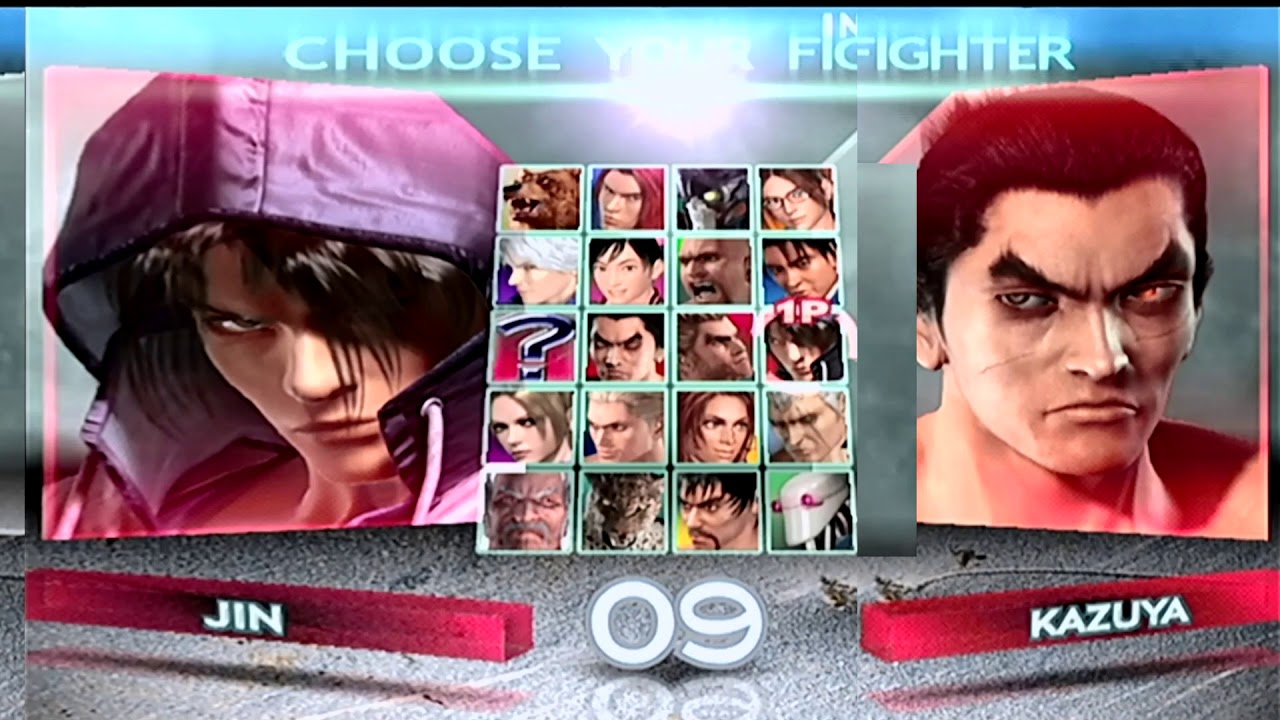 Tekken 4 Fighter Select Screen