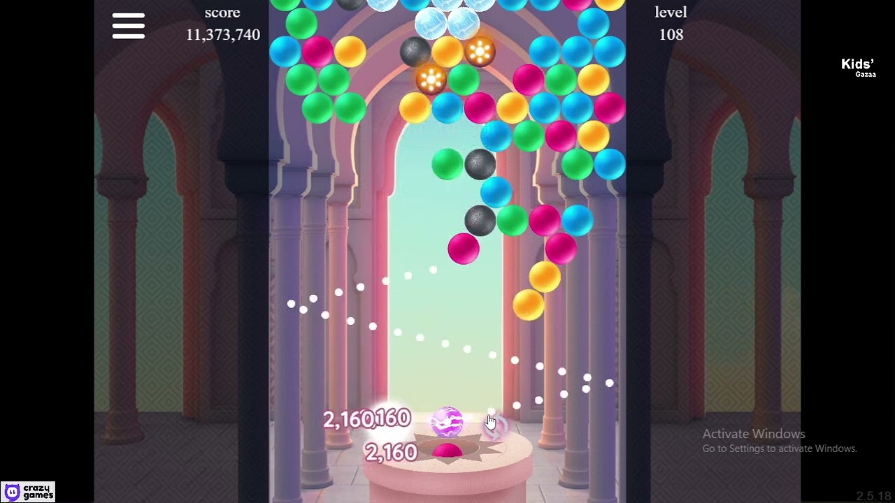 Arkadium&rsquo;s Bubble Shooter Gameplay | Satisfying Bubble Pop Puzzle Game - 56