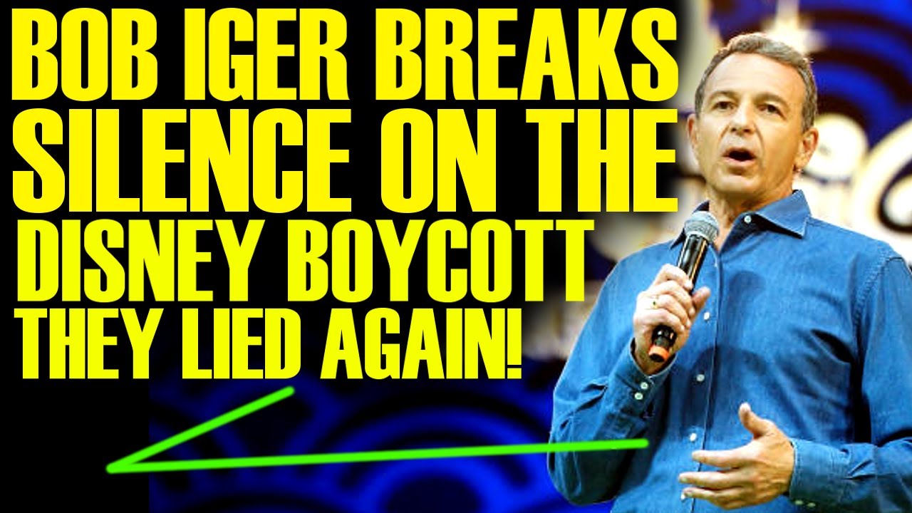 BOB IGER BREAKS SILENCE ON DISNEY BOYCOTT! Disney Lies Again To Everyone!