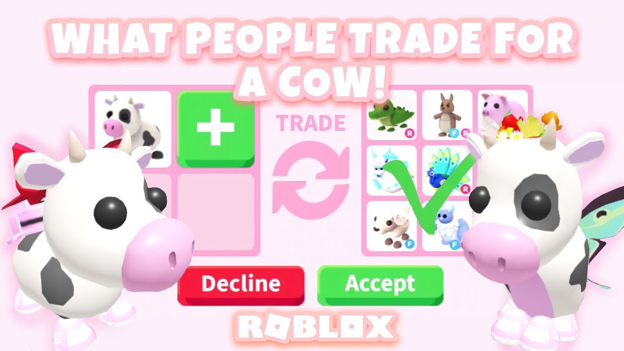 What People TRADE for a COW! 🐮 ♡ Roblox - Adopt Me! | JasPlayss
