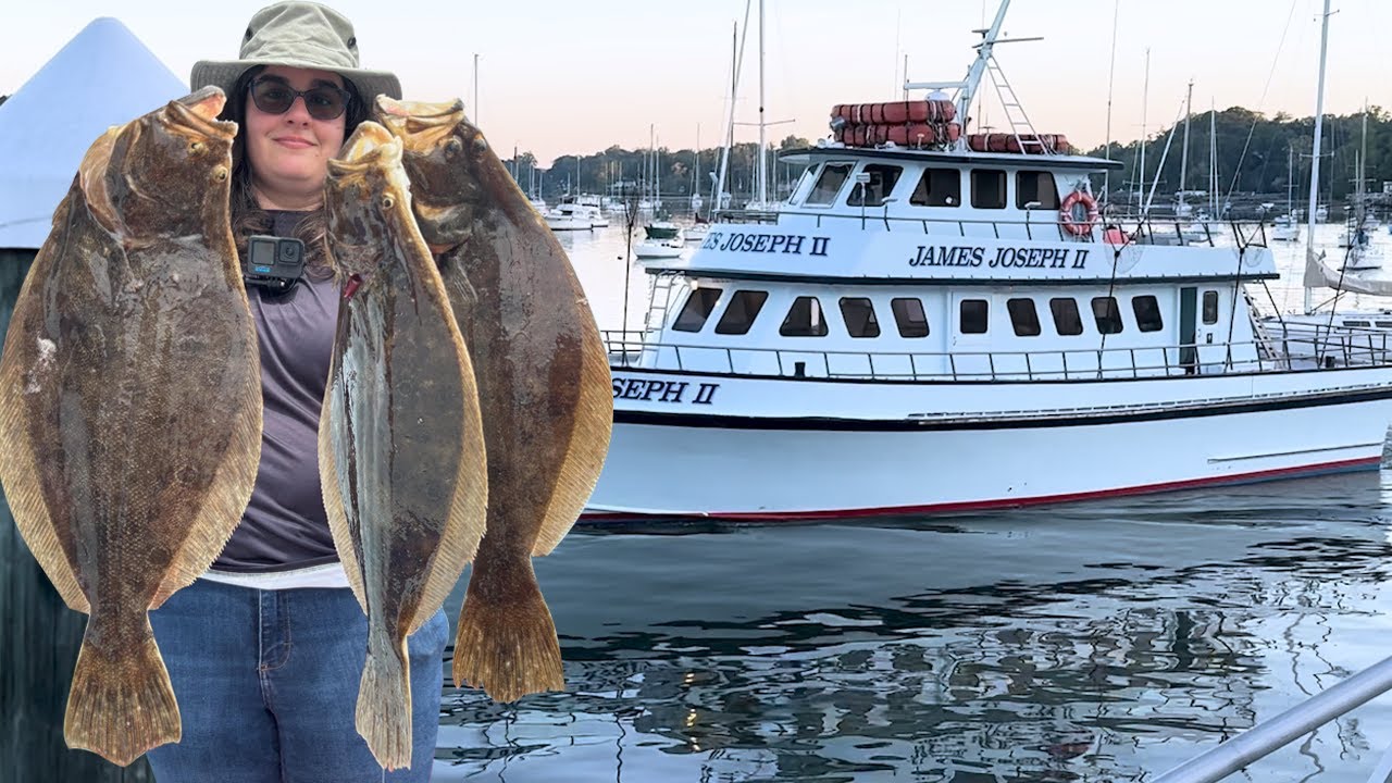 INCREDIBLE Fluke/Flounder Fishing North Shore Long Island