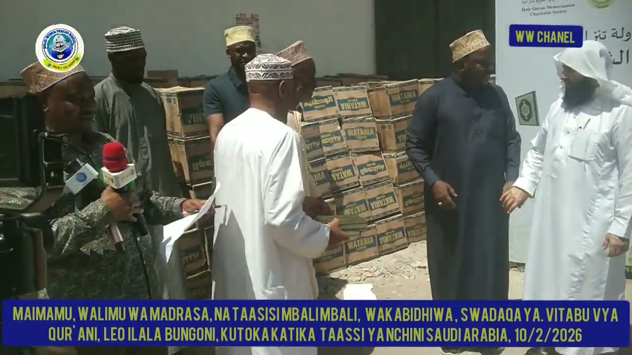 WALIMU WA MADRSASA,MAIMAMU, WAPEWA SWAQA YA MISAHAFU, ILALA BUNGONI 10/2/2026