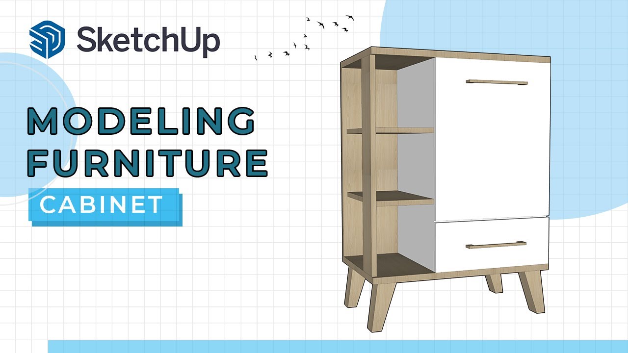 3D MODELING SKETCHUP FURNITURE [HOW TO MAKE FURNITURE SKETCHUP] EPS6