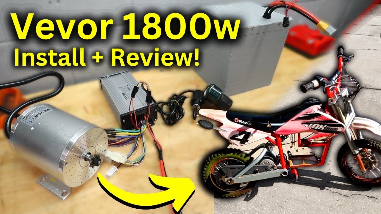 How to: Install Vevor 1800w Kit on Your Razor Dirt Bike!