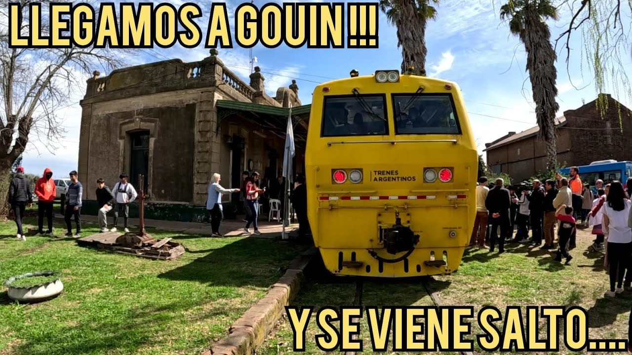 LINEA BELGRANO SUR LLEGÓ A GOUIN-PRÓXIMA ETAPA SALTO-RAMAL G-LBS-TRENES ARGENTINOS-CAMION VIA Y OBRA