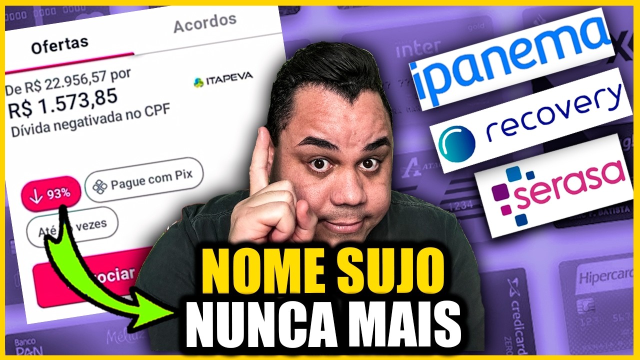 3 FORMAS COMPROVADAS PARA 2026! COMO LIMPAR SEU NOME SEM PAGAR A DÍVIDA? QUALQUER UM PODE FAZER 😱