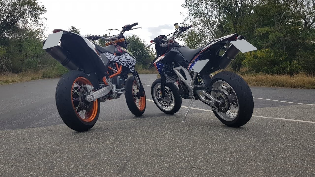 aprilia SXV 550 chasing KTM smc-r 690 Part 2 - RRT