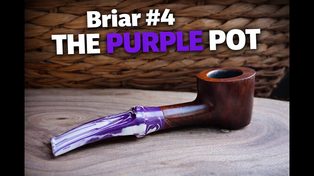 Briar Pipe #4 – The Purple Pot | Handcrafted Briar Pipe Build #WoodenPipe #BriarPipe #HandmadePipe