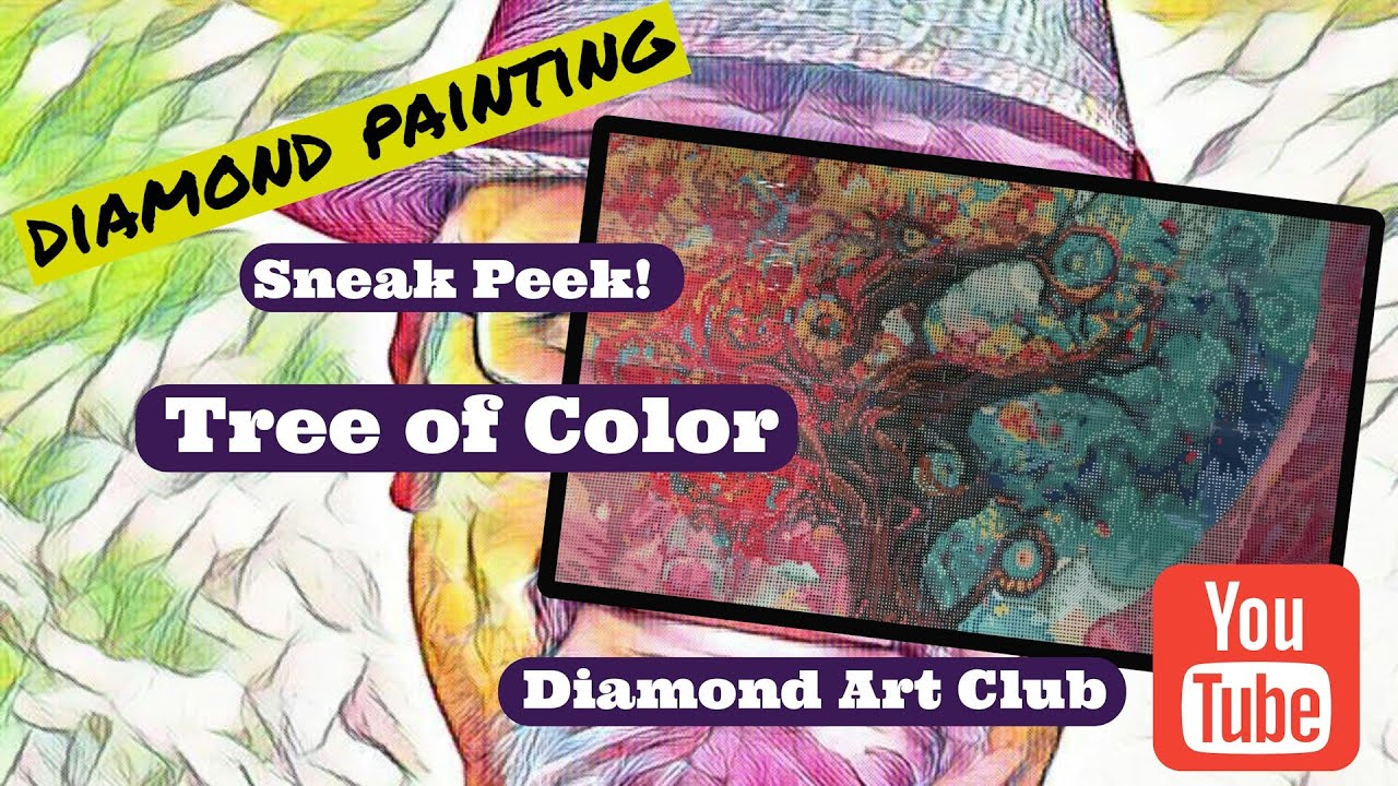 Краткий обзор Diamond Art Club — Дерево цвета!