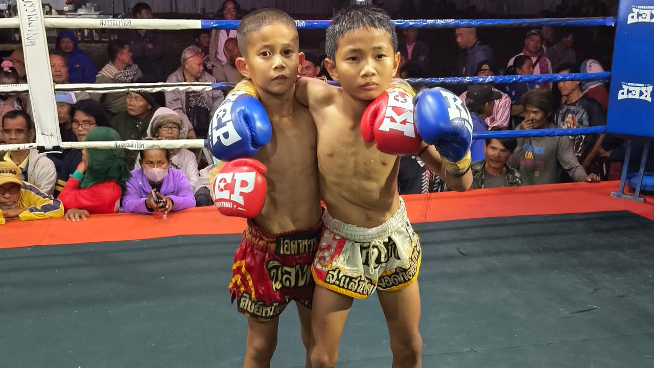 MuayThai นิลมงคล ส.ธนาสิน 🔴 vs 🔵 โกโก้ ส.แสงชัย ムエタイ 泰拳