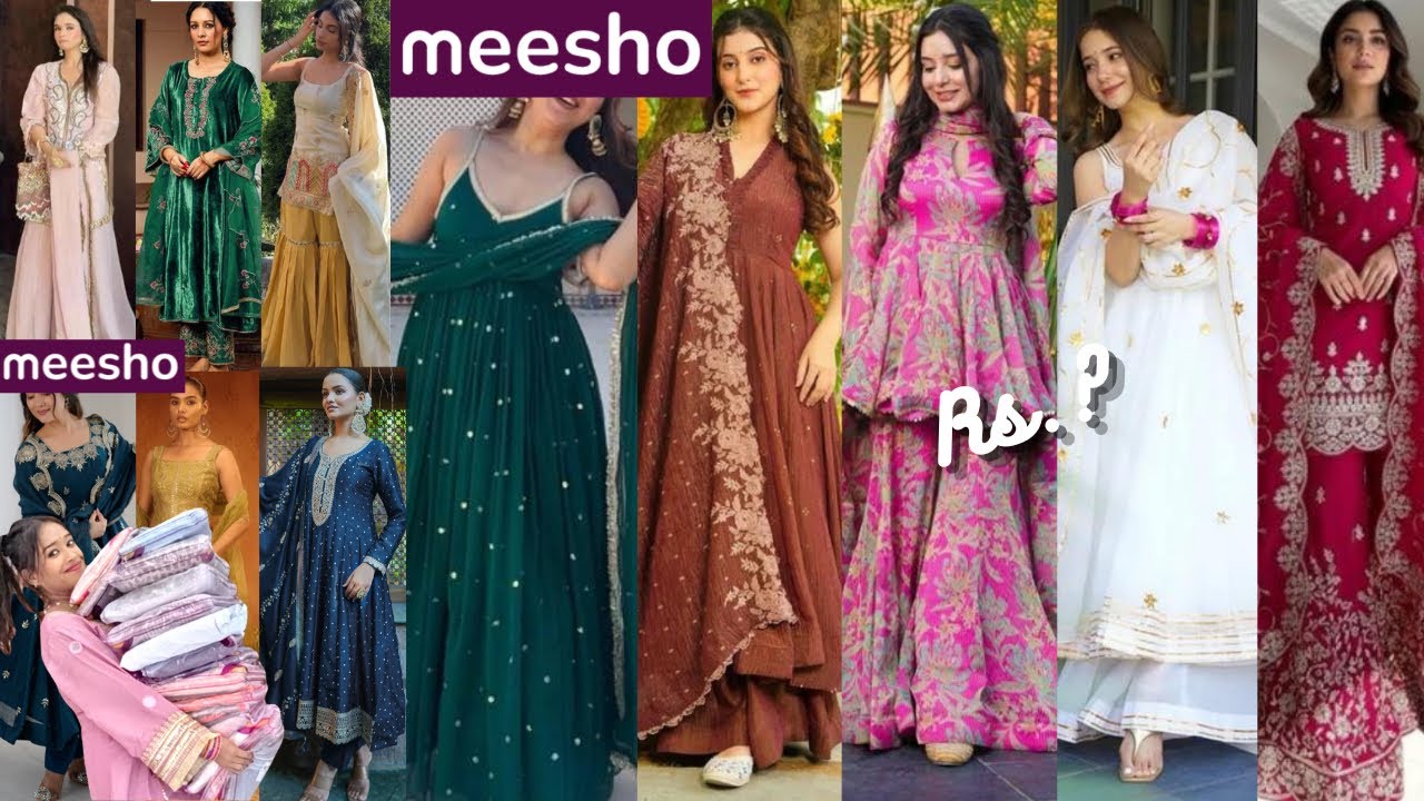 25 Meesho Huge *Trendy* Wedding Kurta Set Haul 😍|| Omg 😨Ye Kya Kar Diya Meesho Ne🤪|| Under Rs.? 😩