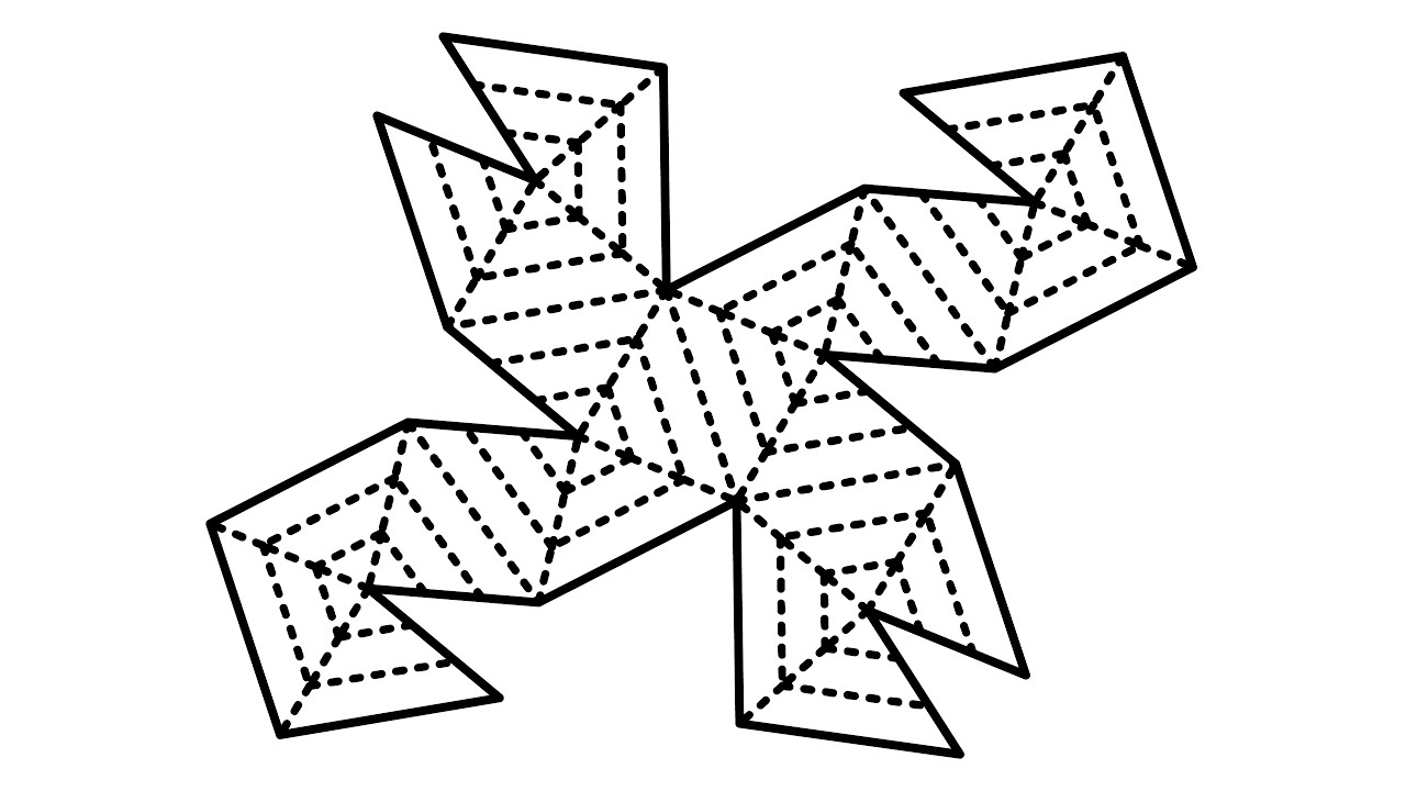 組み立てると、どんな形になるでしょう？