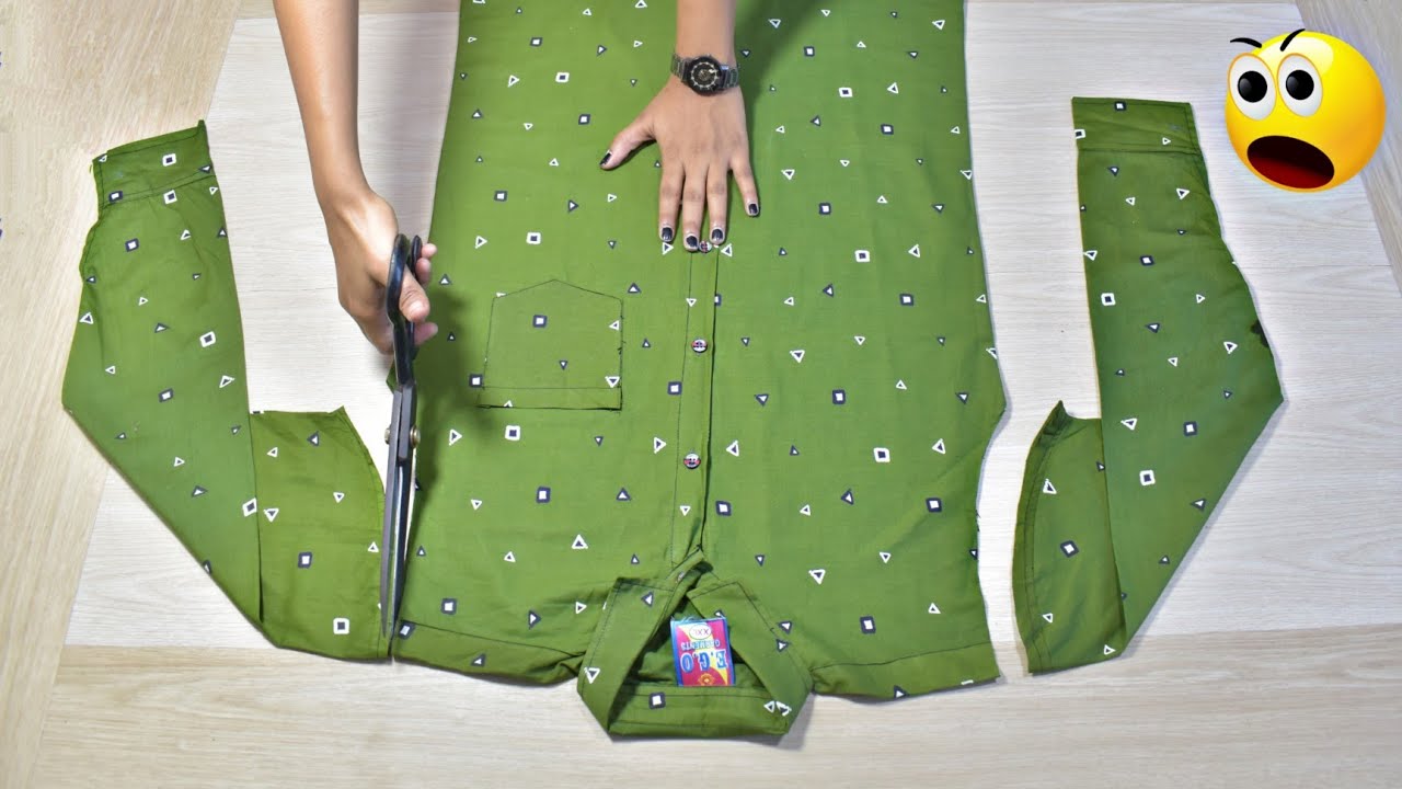 Best Re Use Idea From Old Shirt ll Diy Idea ll Transformation Idea 😍