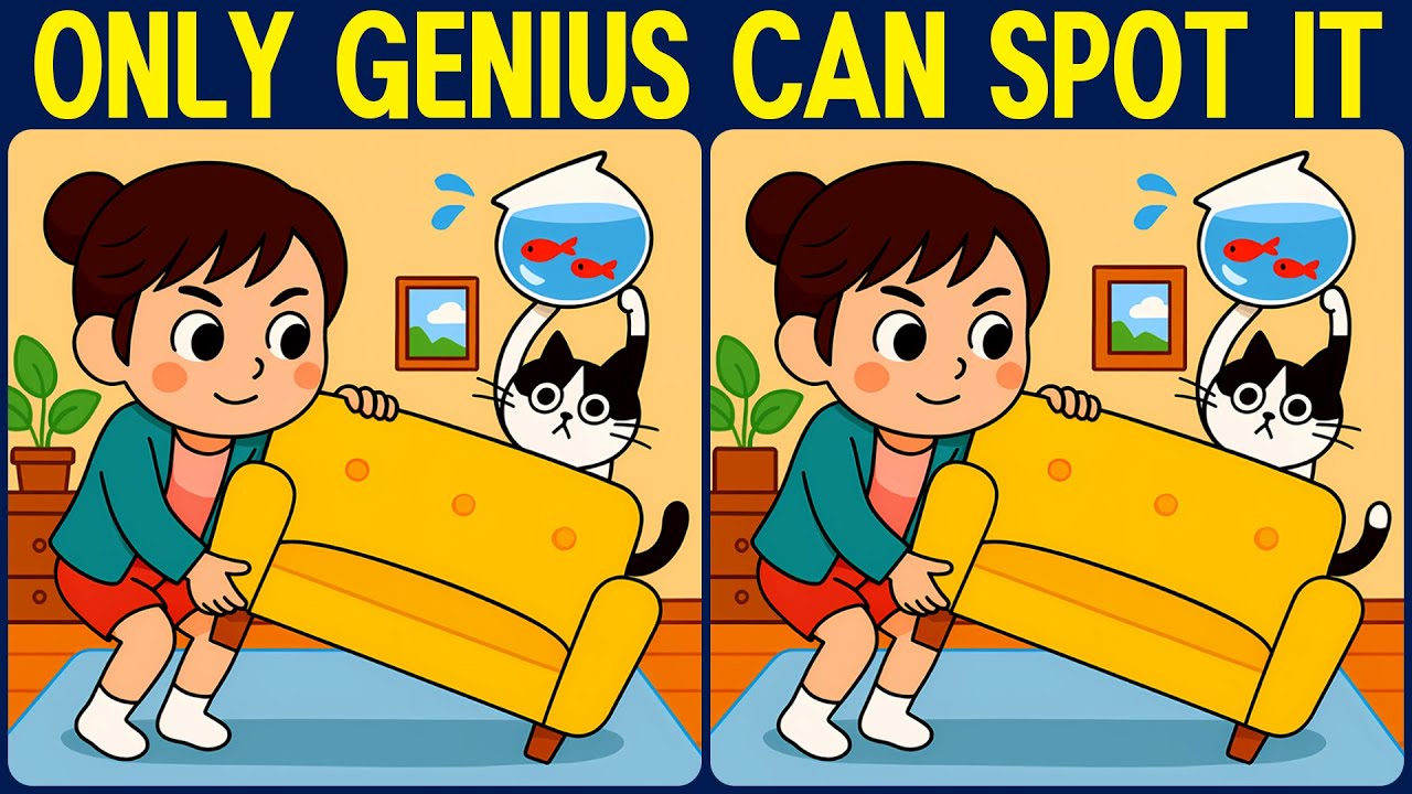 [Spot the Difference Brain Training]  Can you spot all the slightly tricky differences?