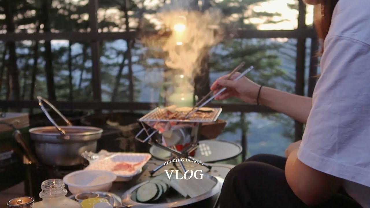 ⛺️30대 집순이의 야외 주방에서 맛있는 캠핑요리. 강원도 영월 산 속 캠핑하고 청령포 다녀오기. 
