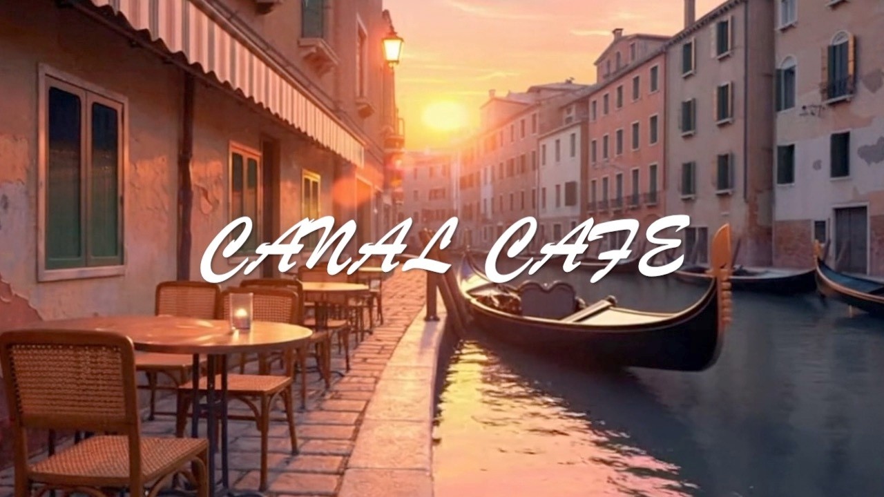 Venice Canal Cafe Ambience | Romantic Views, Water and Smooth Jazz