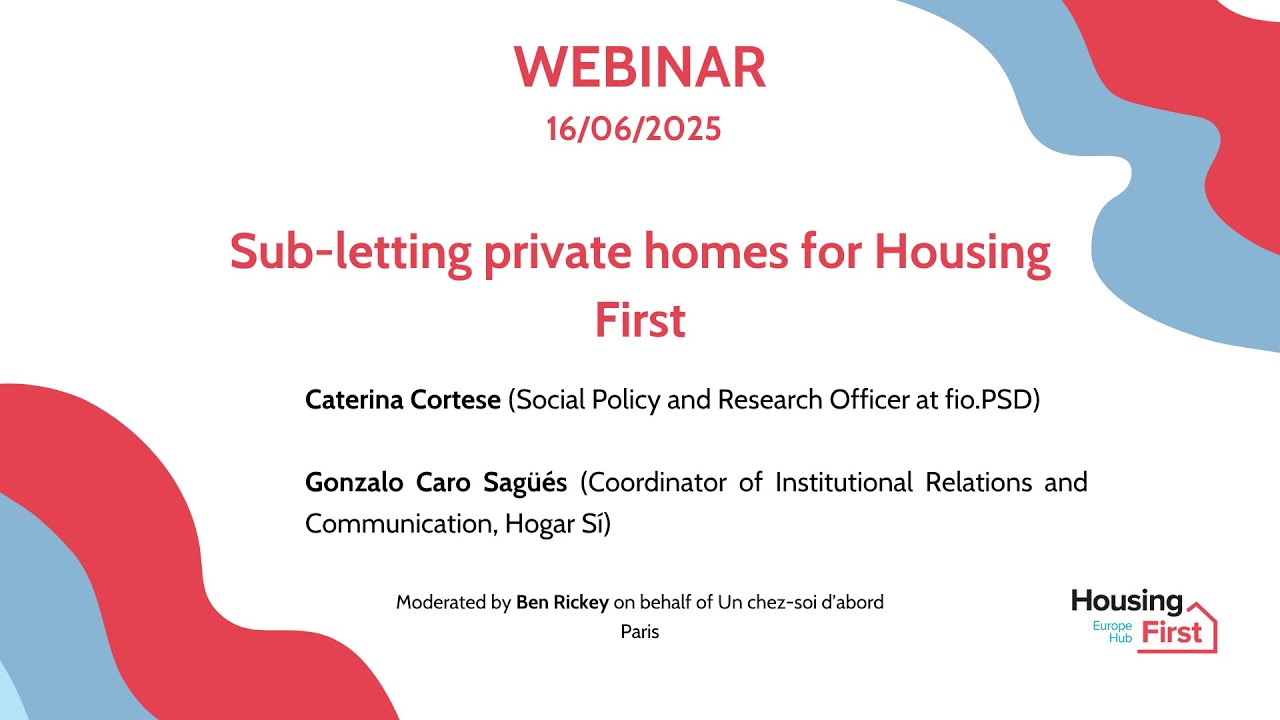 Sub-letting private homes for Housing First