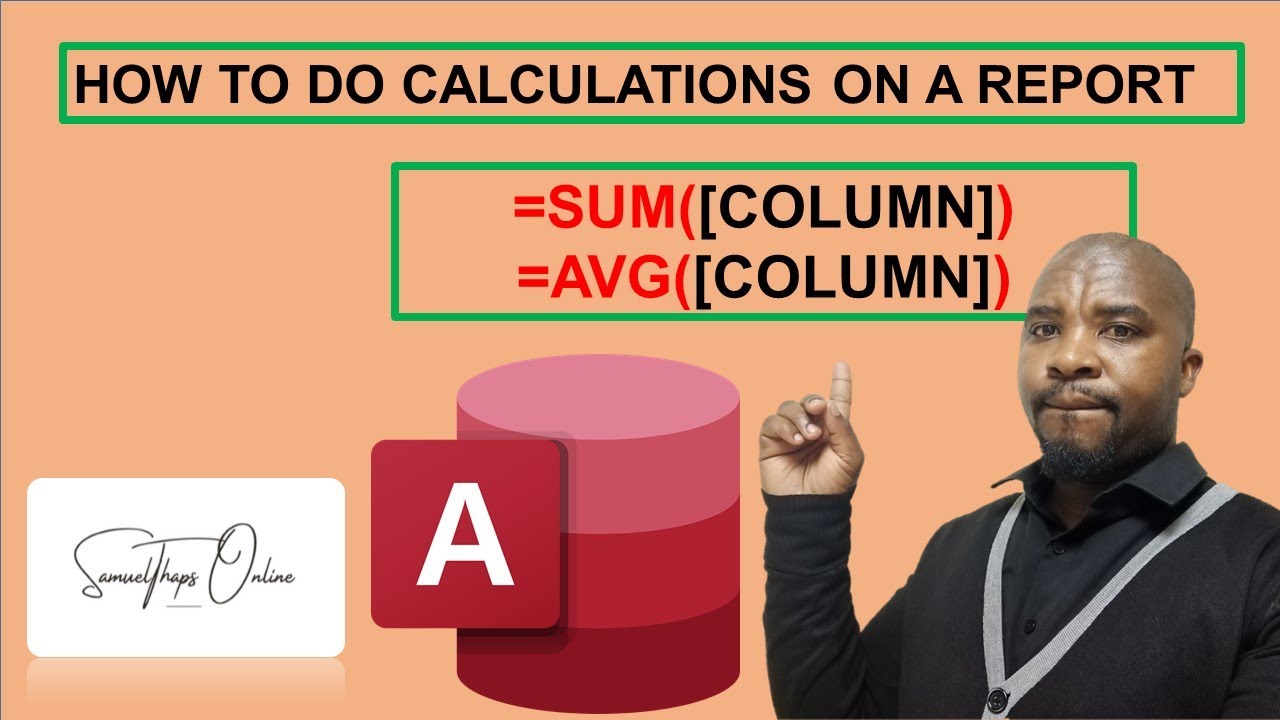 КАК ВЫПОЛНЯТЬ РАСЧЕТЫ В ОТЧЕТЕ MICROSOFT ACCESS
