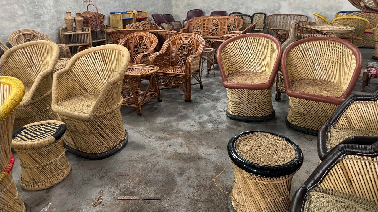 How to make Bamboo Cane Bamboo Furniture Export | Exporter Eco- Friendly Chairs Table Wholesaler 