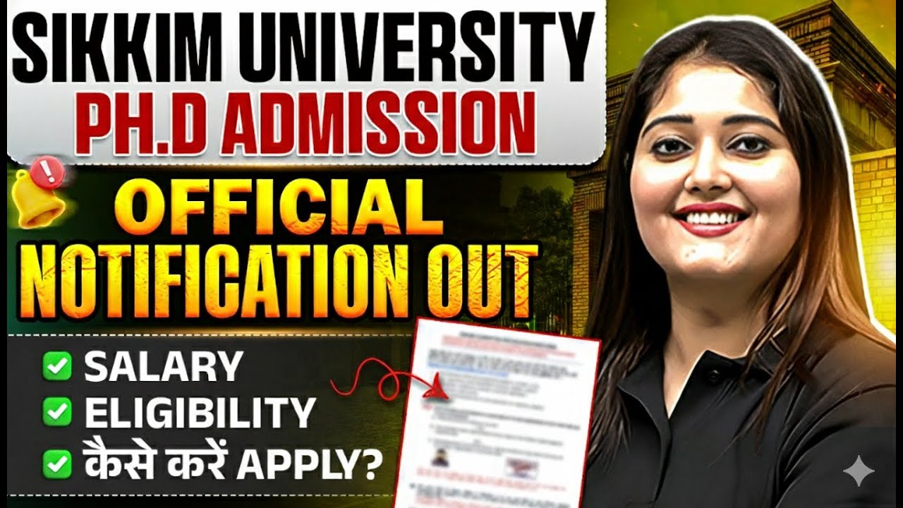 Sikkim University Ph.D Admission 2026 | Ph.D Admission 2026 | Sikkim University Salary, Eligibility