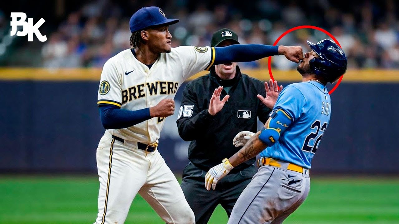 MLB - Heated benches clear