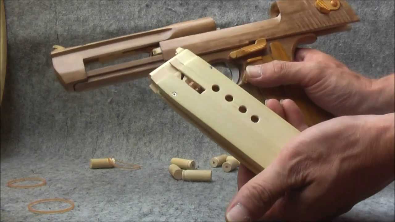 BLOW⇔BACK RUBBER BAND GUN 04.2 I.W.I DESERT EAGLE ejection is added