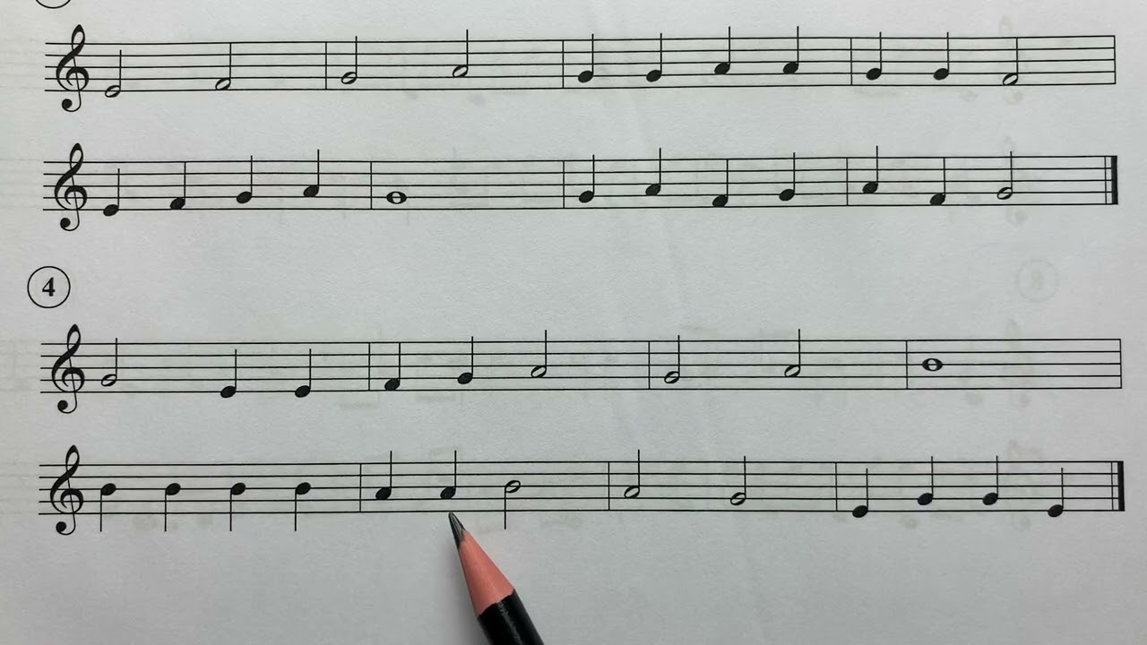 LIÇÃO 4 | MÉTODO DE LEITURA DE PARTITURA NA CLAVE DE SOL COM 100 LIÇÕES