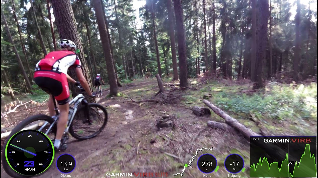 Mountain Bike Cycling Video for Indoor Training 40 Minute Garmin Virb HD