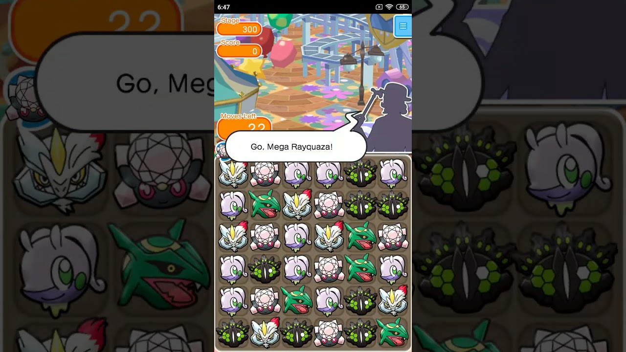 Pokémon Shuffle Mobile Main Stage 300 - Mega Rayquaza