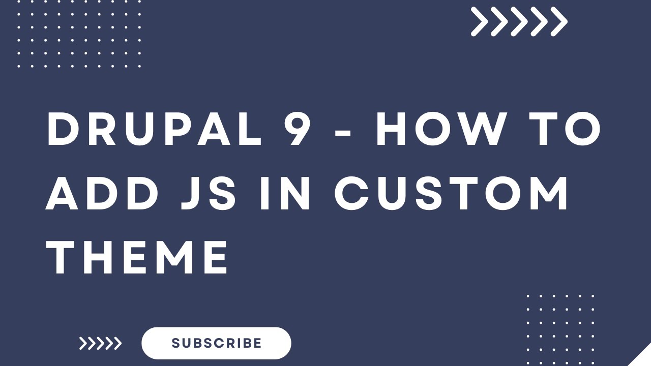 How to add JS in custom theme in Drupal 9