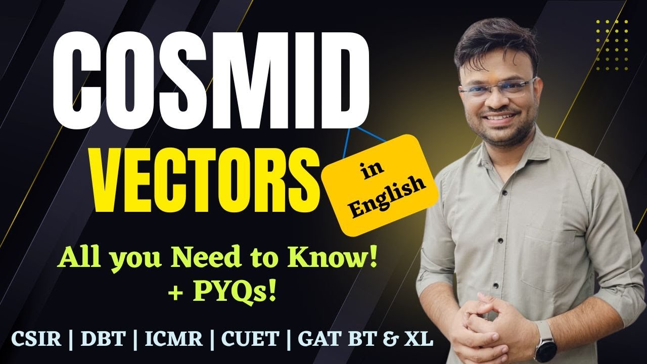 Cosmid Vector Explained | Role of Terminase, Cos Site, &lambda; Packaging, PYQs, Applications & More (Eng)