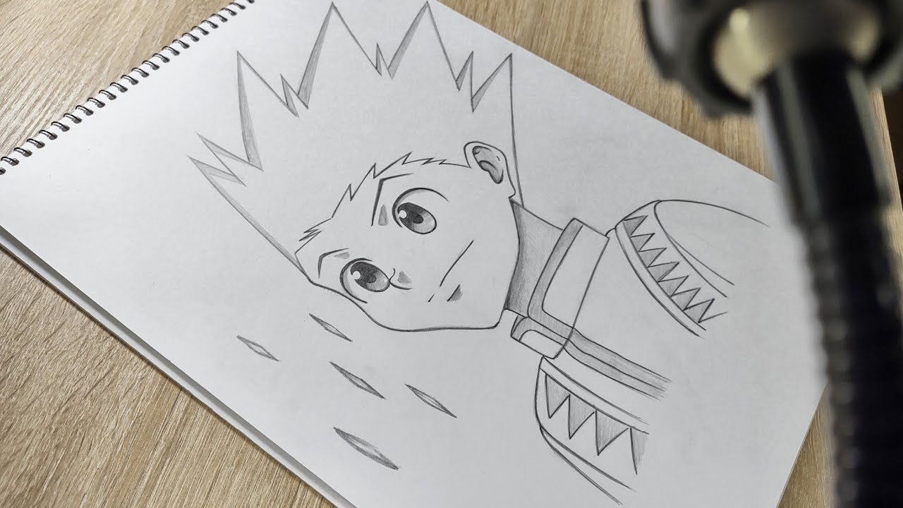 Comment dessiner un gon étape par étape [ Hunter x Hunter ]