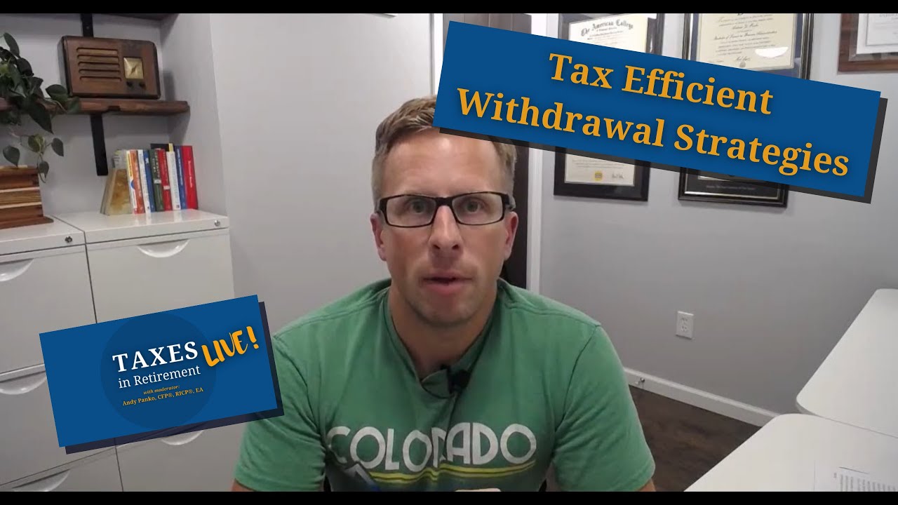 Tax Efficient Withdrawal Strategies (Facebook Live, July 29 2020)