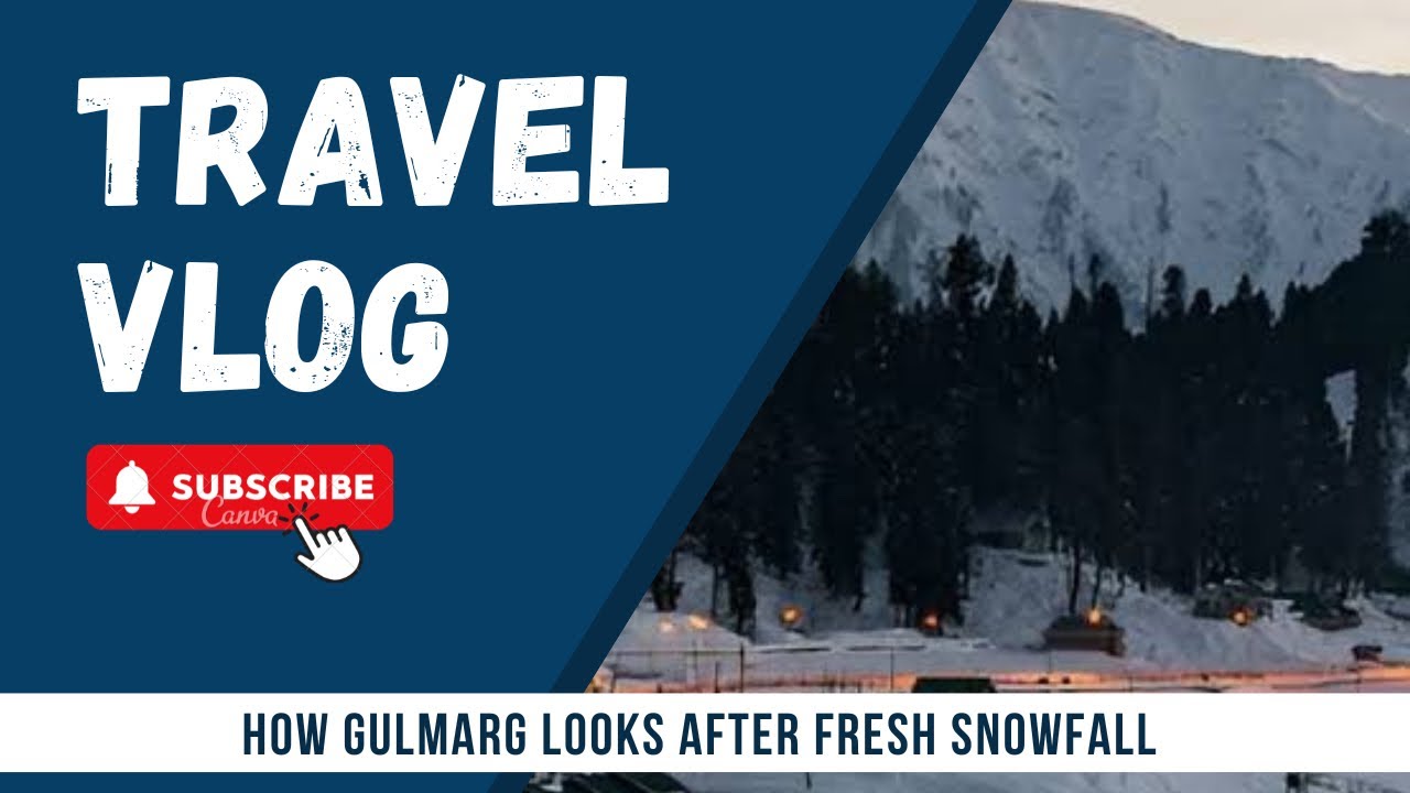 This is how GULMARG looks after fresh snowfall😄