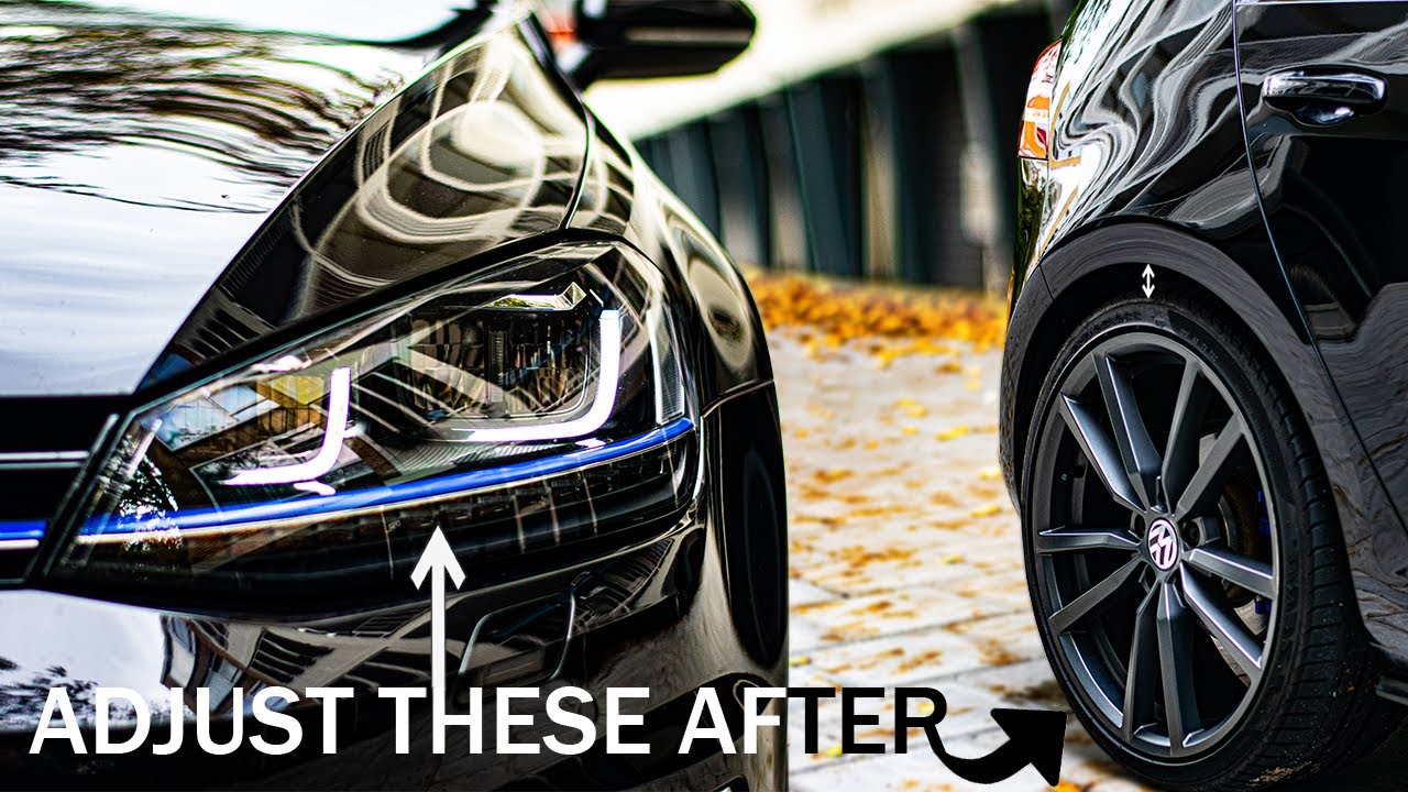MK7 Golf Headlight adjustment after lowering (with OBD11)!