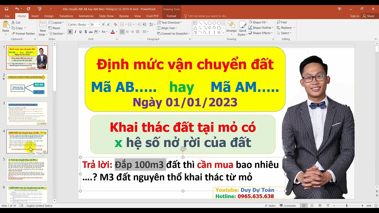 Tính VẬN CHUYỂN ĐẤT NĂM 2023 mã AB hay AM | Hệ số nở rời của đất khi mua và khai thác | Duy Dự Toán