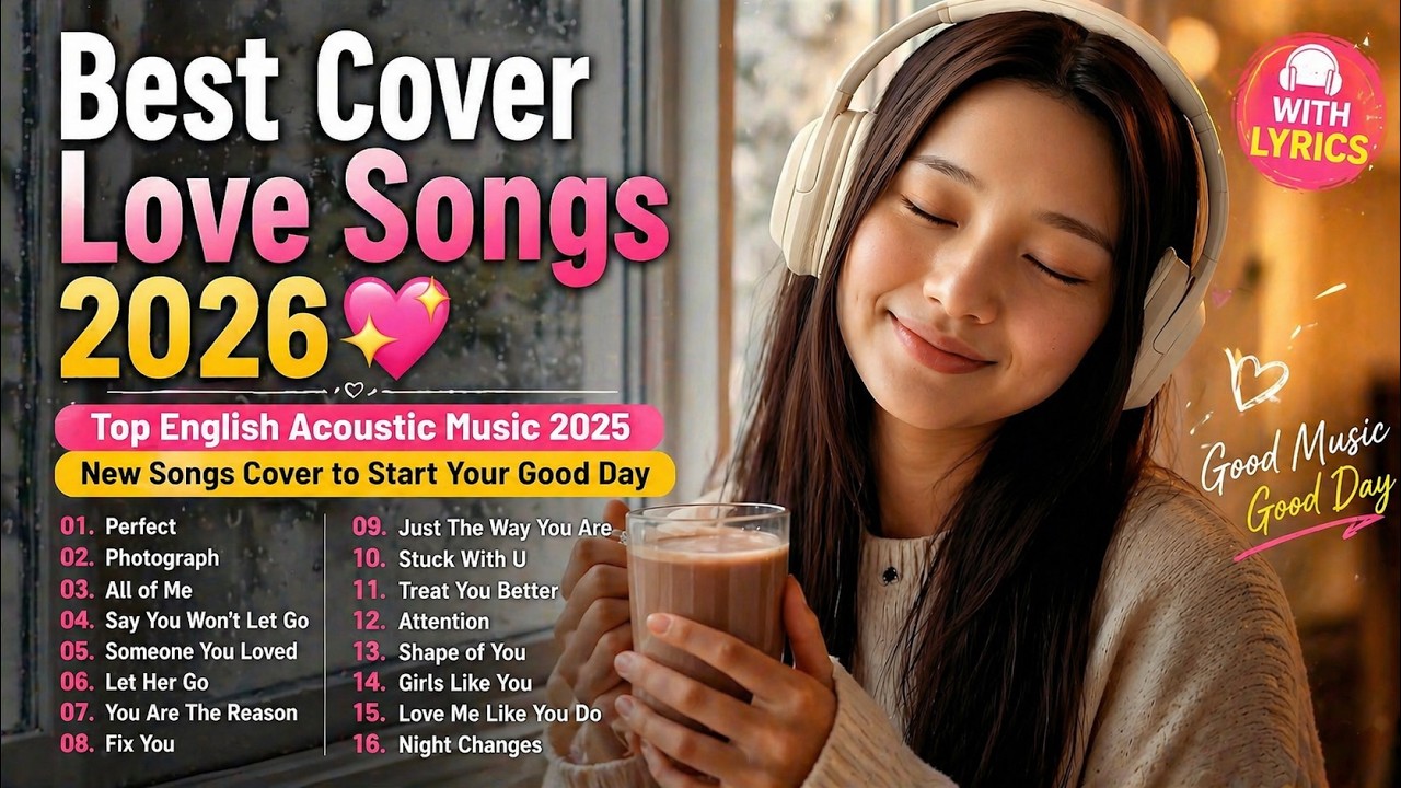 Best Cover Love Songs 2026 💝 Top English Acoustic Covers 2025 | New Songs to Start Your Day Happy