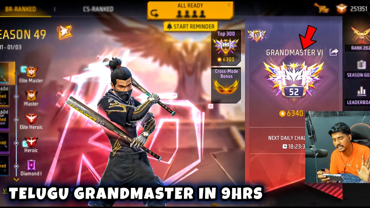 Grandmaster Rank Push live in Free Fire Max #grandmaster #mobileplayer #madhupennemgaming