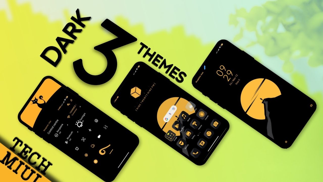 DARK MIUI Themes | MIUI 12 DARK Theme Customization | All System App Changes